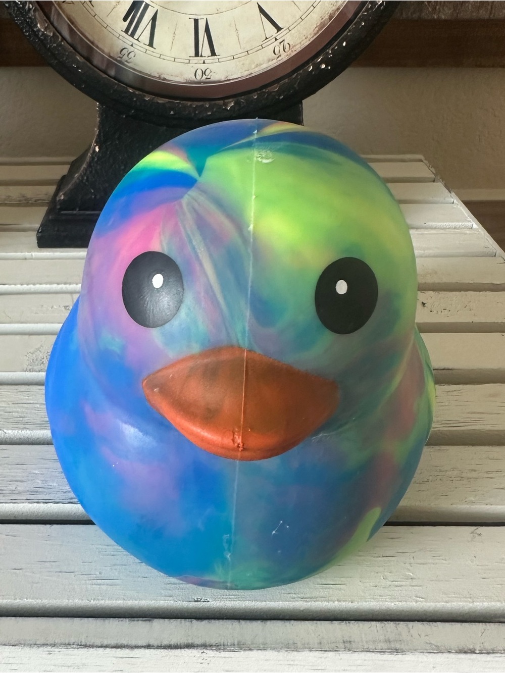 🩵🦆💛 Five Below Jumbo Tie-Dye Duck Squishy 💛🦆🩵